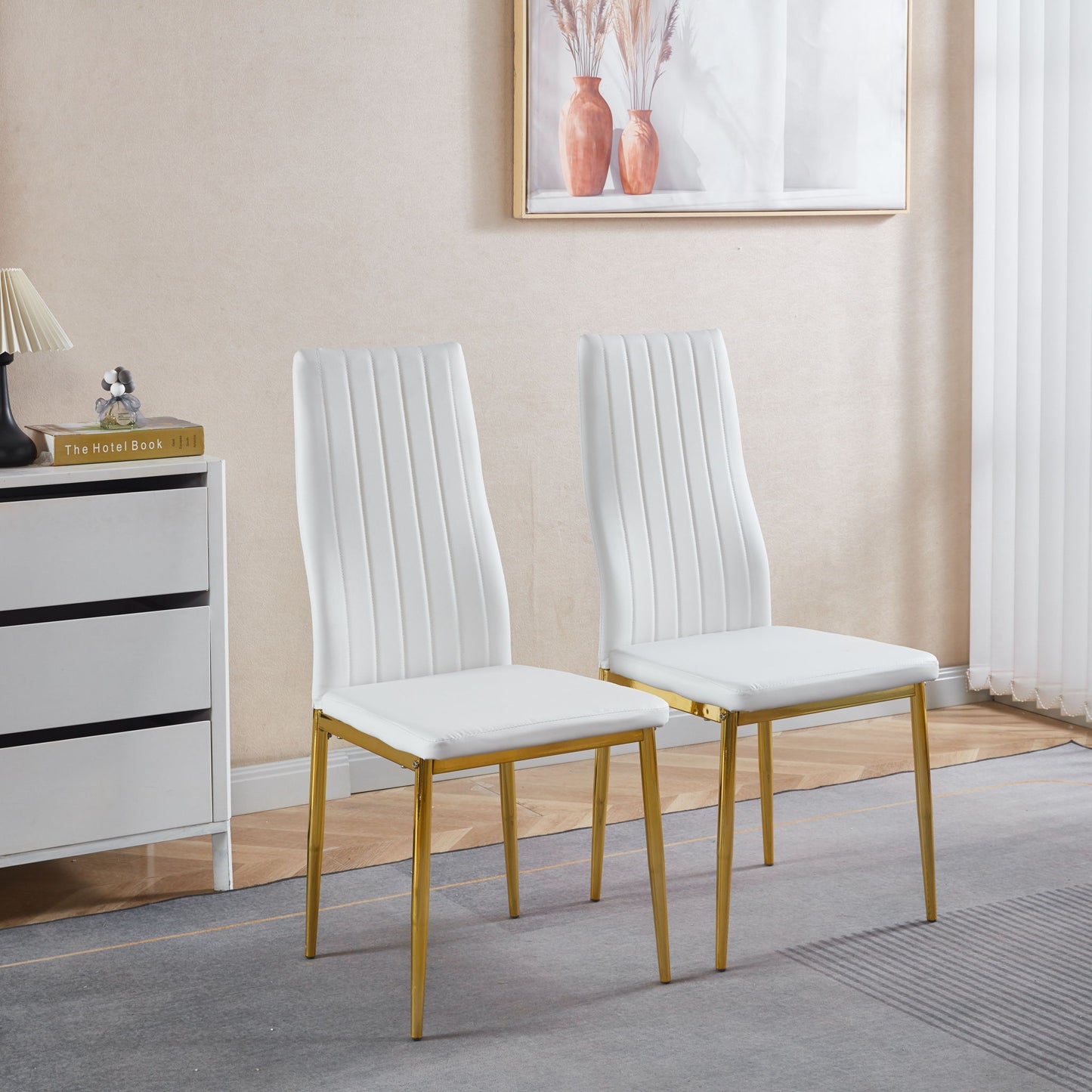 Golden Leg Dining Chair (Set of 4) Home Essentials