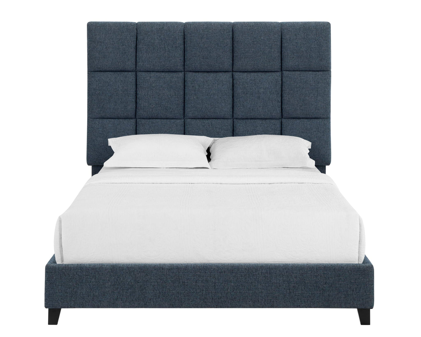 Squares Upholstered Platform Bed Legends