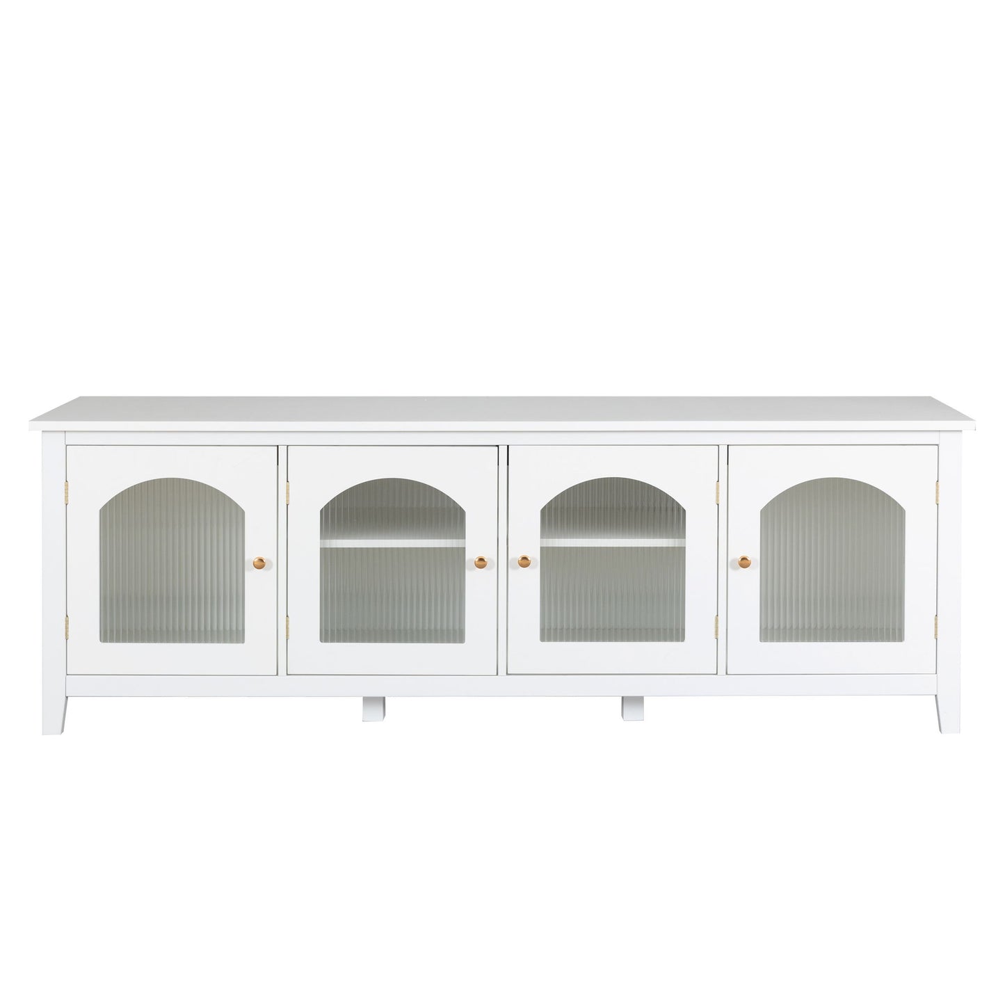 StylishTVcabinet Entertainment CenterTV Stand, TVconsoletable, Media Console, Solidwood Frame, Changhong Glass Door, Metal Handle Home Essentials