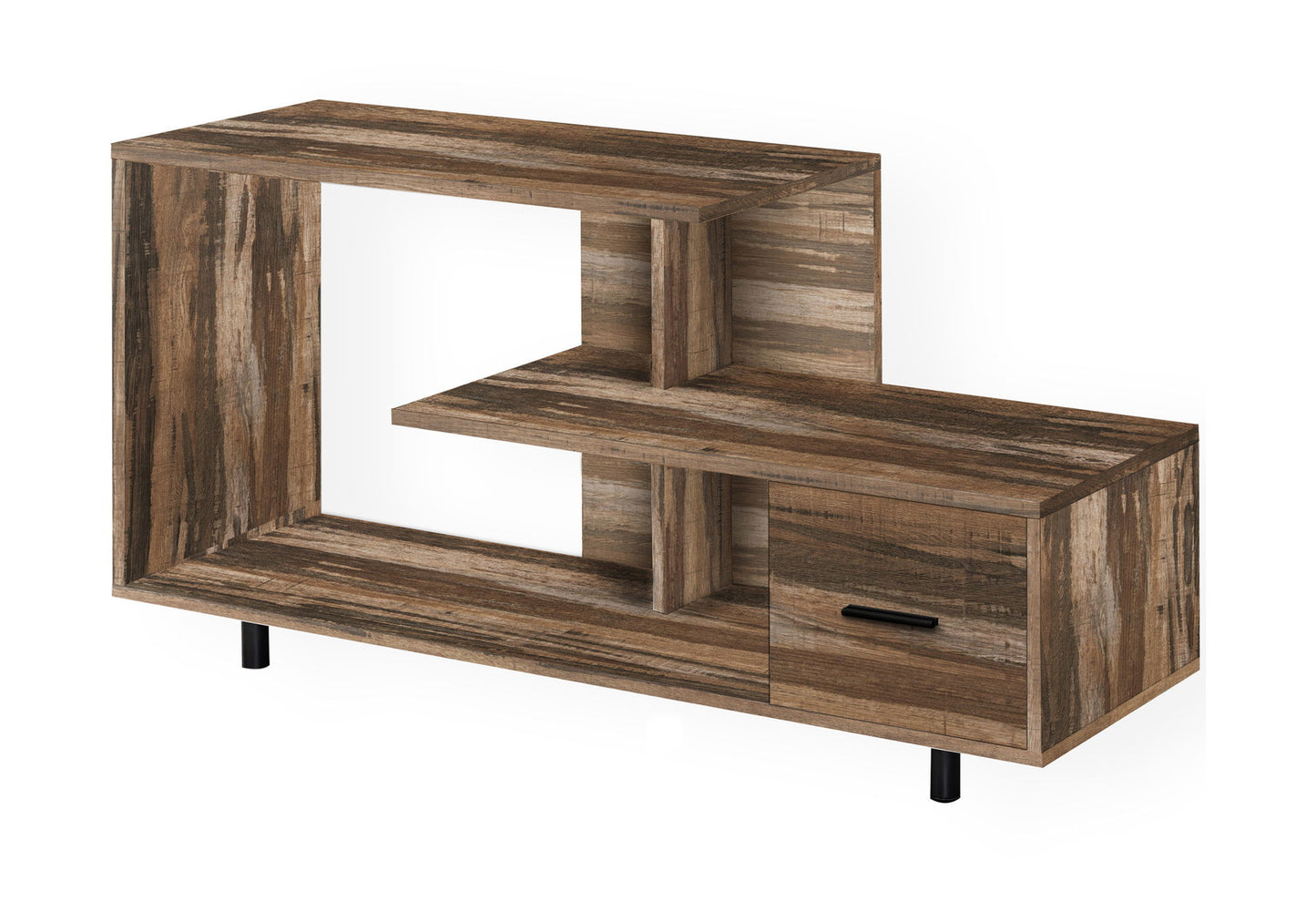 TV Stand, Console, Media Entertainment Center, Storage Drawer, Contemporary 8th Street