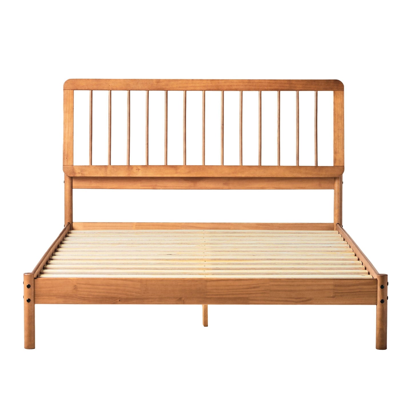 Mid-Century Modern Solid Wood Spindle Bed Walker Edison