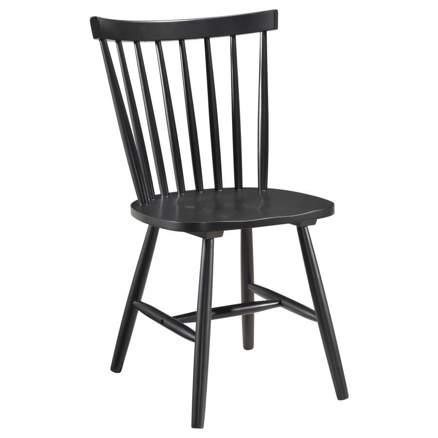 Hollyoak - Windsor Wood Dining Side Chair (Set of 2) - Black Coaster Fine Furniture