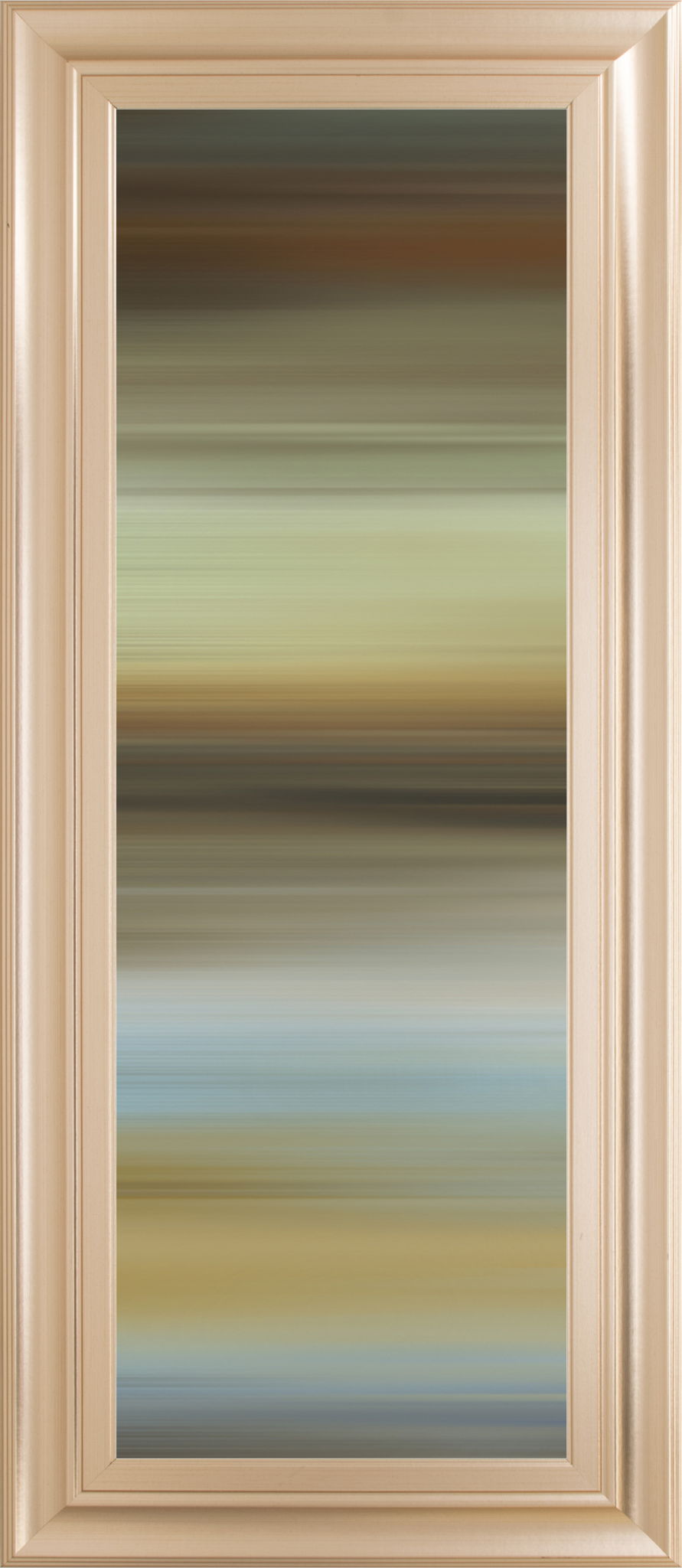 Abstract Horizon I By James Mcmaster - Framed Print Wall Art - Dark Brown Classy Art