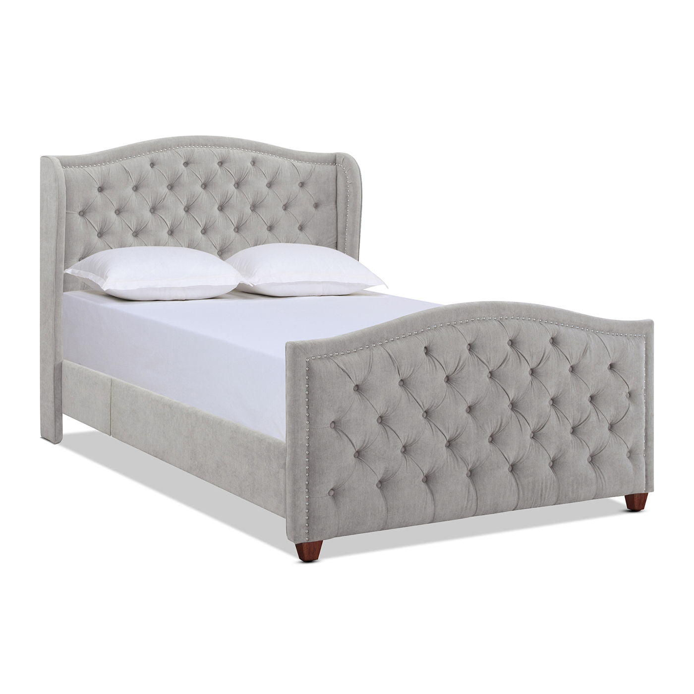 Marcella - Upholstered Shelter Headboard Bed Set Jennifer Taylor Home