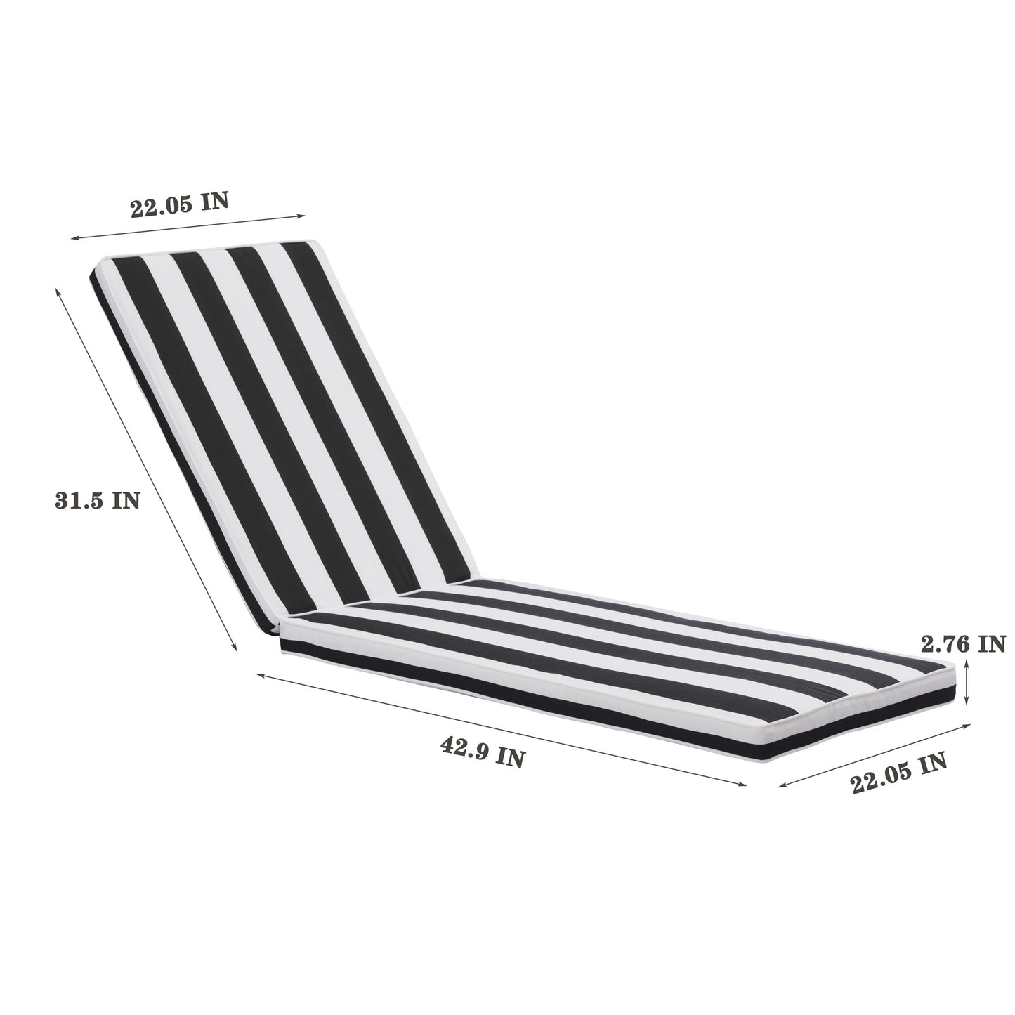 Outdoor Lounge Chair Cushion Replacement Patio Funiture Seat Cushion Chaise Lounge Cushion Home Essentials