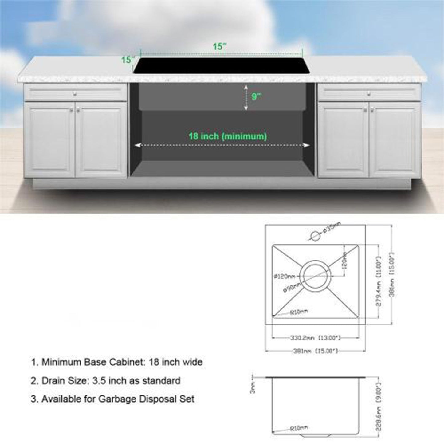 Premium Laundry Drop In Utility Sink 16 Gauge Stainless Steel, Topmount Daily Nest