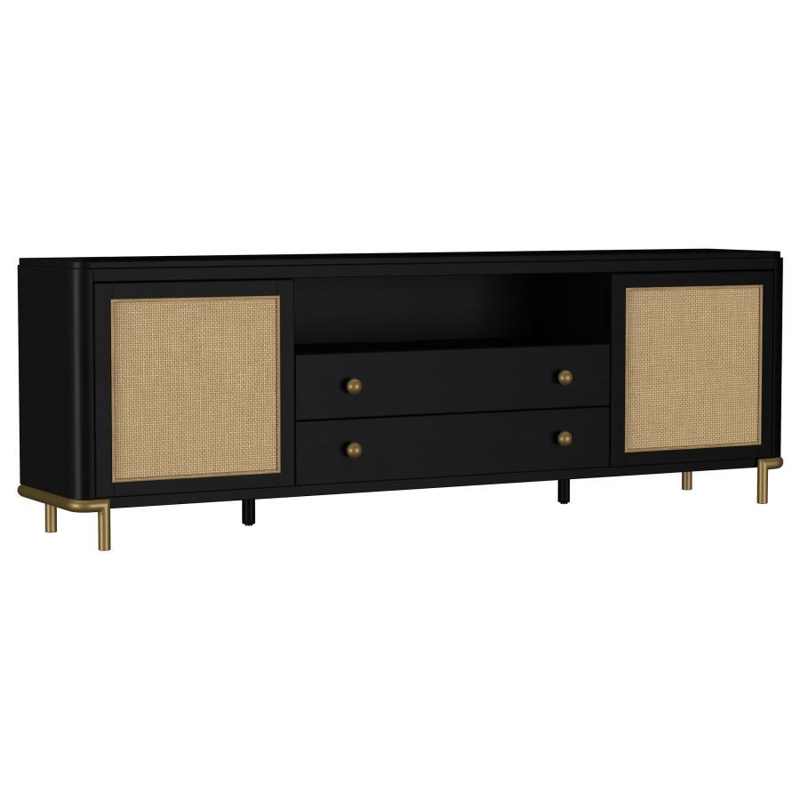 Arini - Rattan Cane 2-Door TV Stand Media Console Coaster Fine Furniture