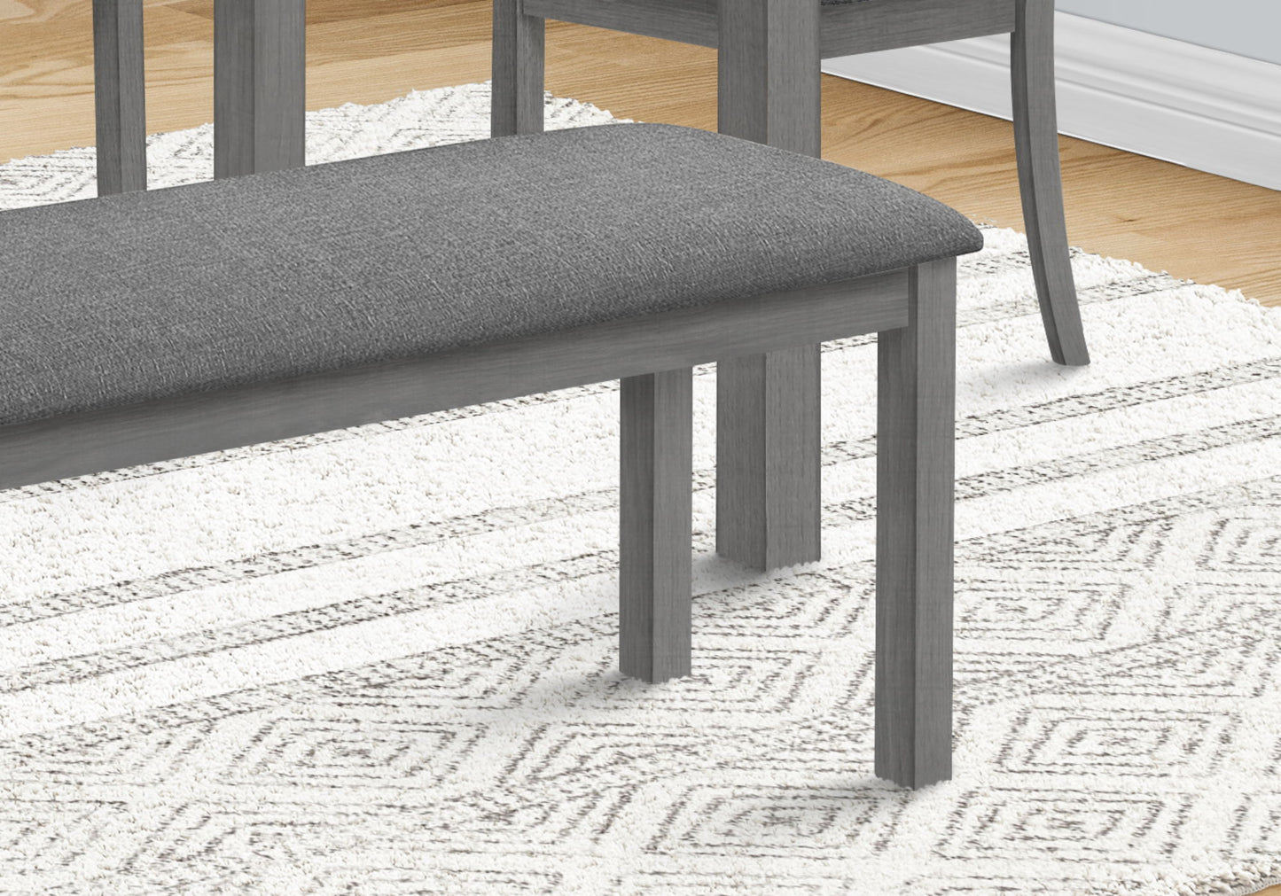 Bench, Rectangular, Upholstered, Dining Room, Entryway, Transitional 8th Street