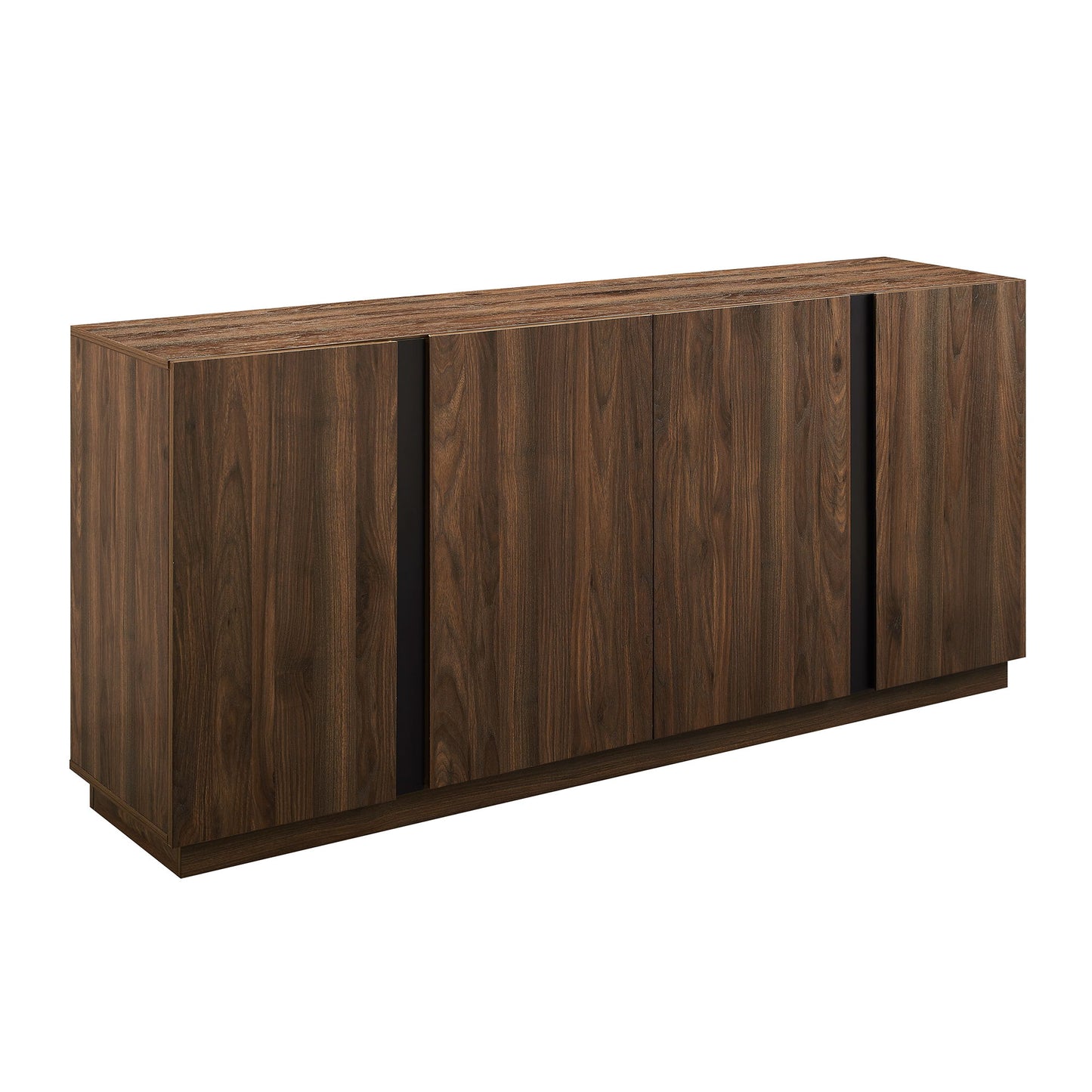 Mid-Century Modern 3 Drawer Low TV Stand For TVs Up To 80" Walker Edison