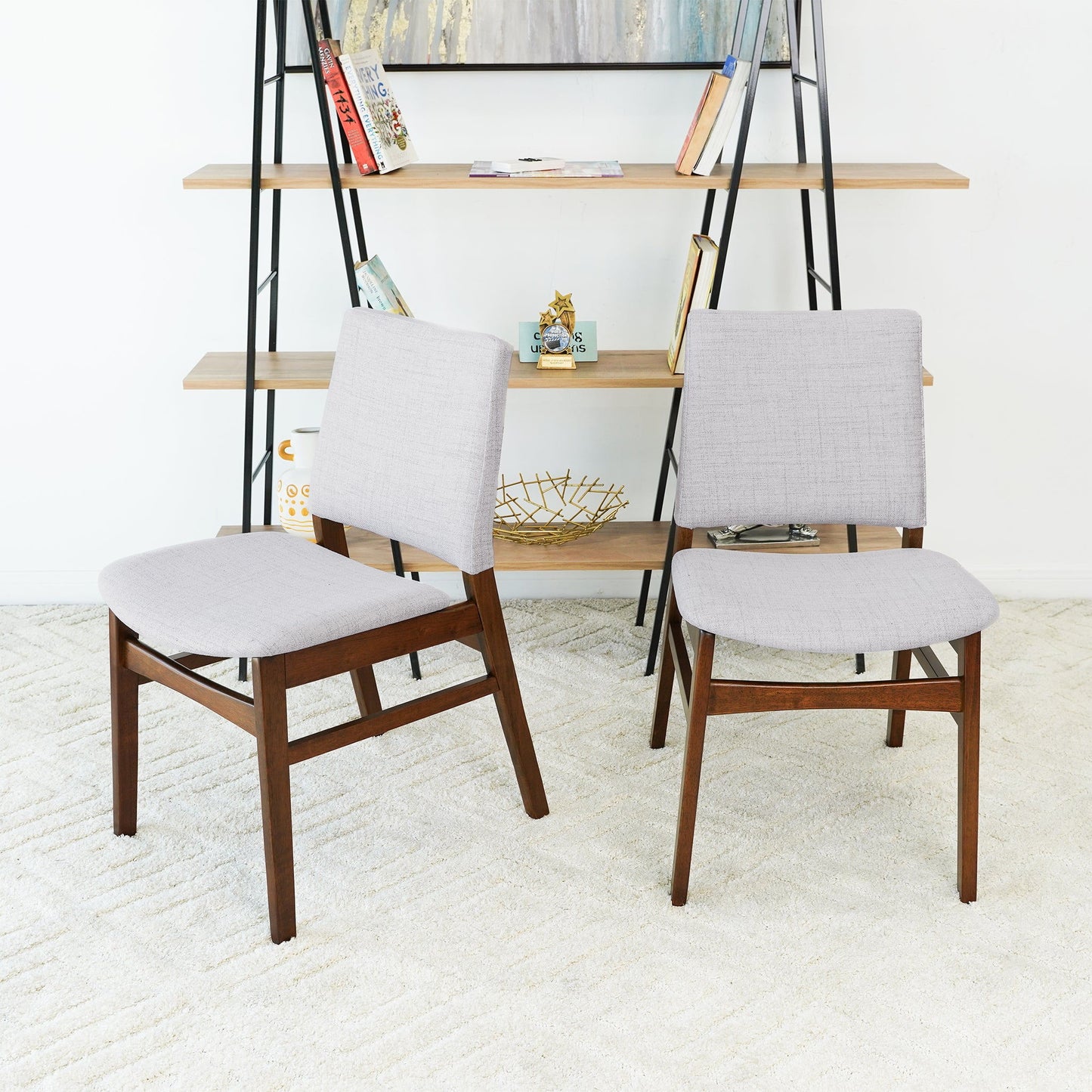 Gusto - Dining Chair (Set of 2) - Brown / Light Gray Ashcroft Furniture
