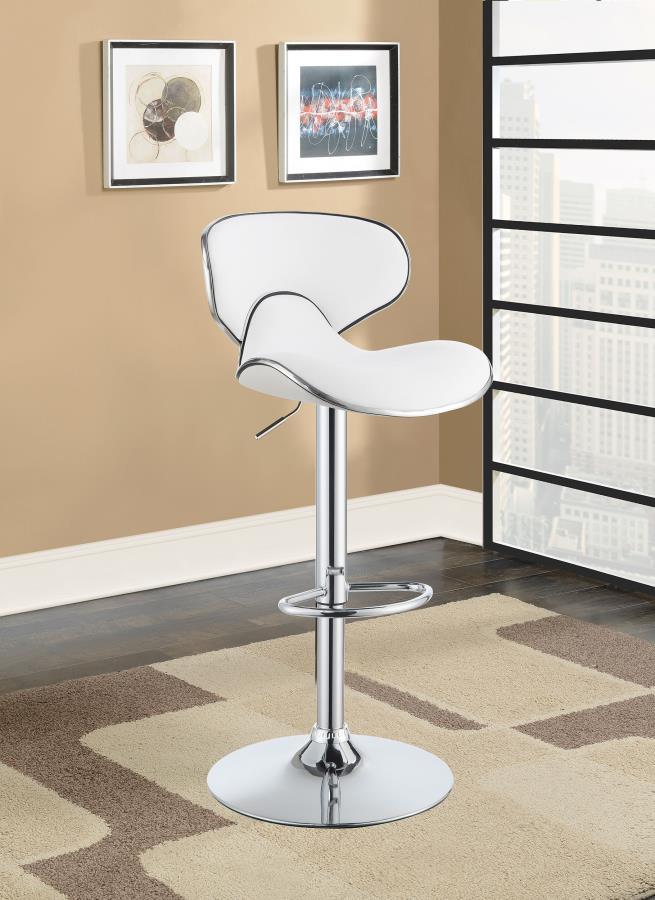 Edenton - Upholstered Adjustable Bar Stool (Set of 2) CoasterEveryday