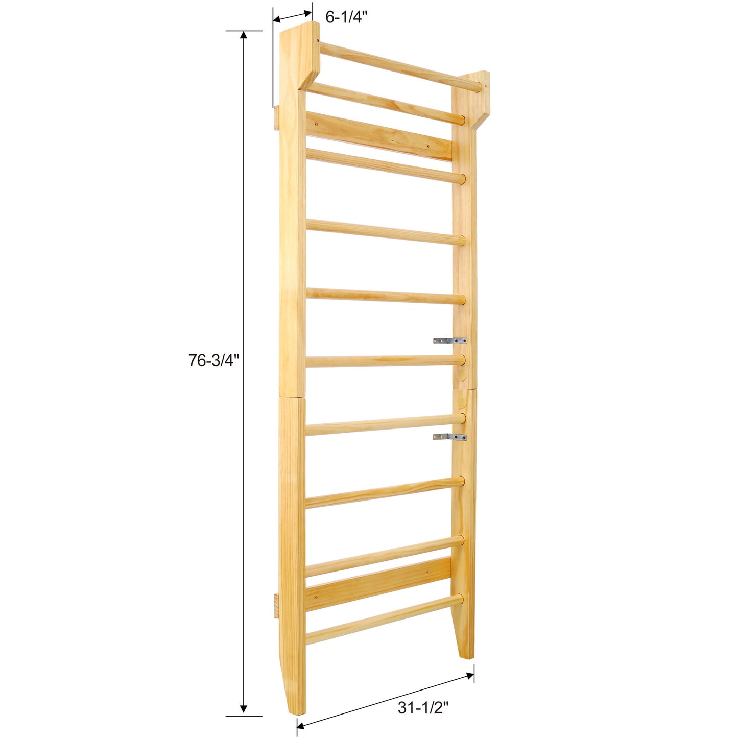 Gymnastics Stall Bar Multi Use Swedish Ladder For Home Gym And Physical Therapy - Natural Daily Nest