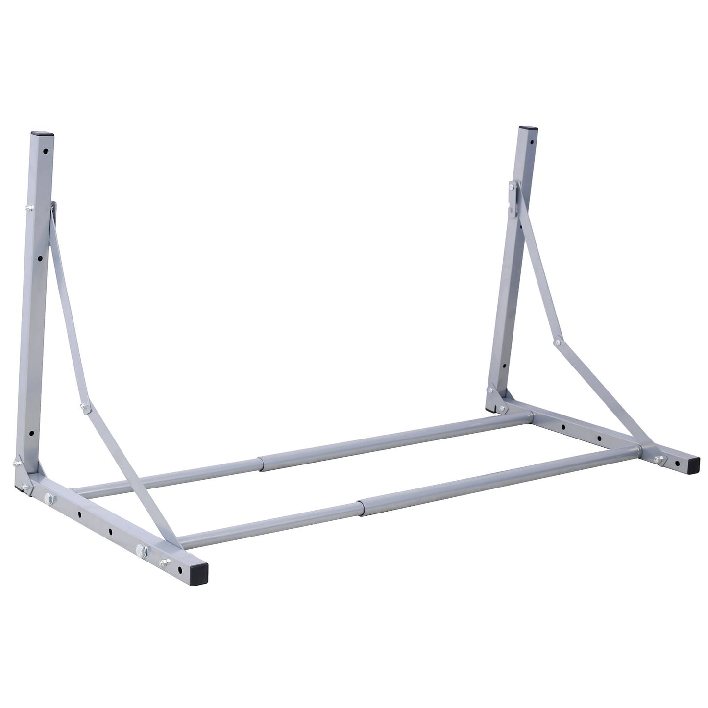 Wall-Mounted Folding Tire Storage, 30.5 To 50.5" Wide, Supports 300 Pounds - Silver Daily Nest