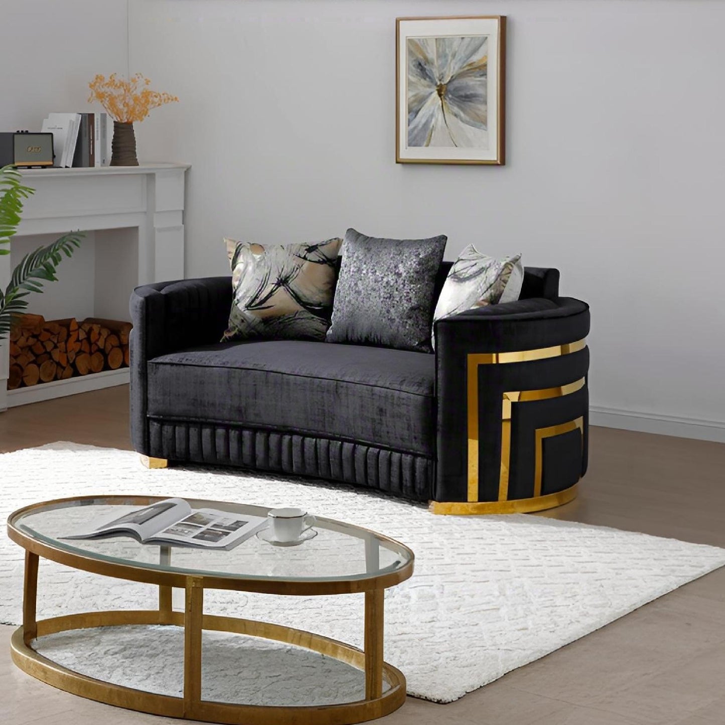Soledad - Loveseat - Black Glory Furniture