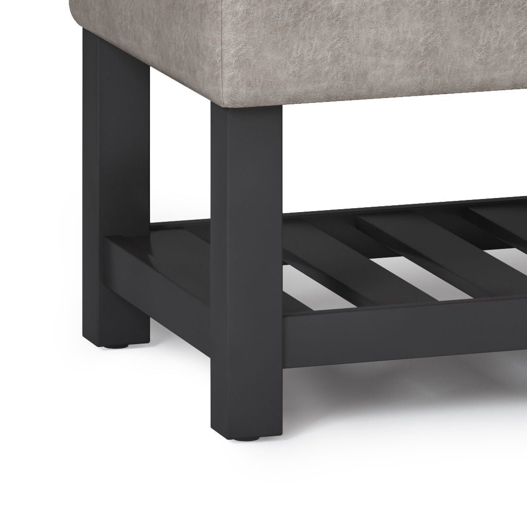 Cosmopolitan - Storage Ottoman Bench With Open Bottom Simpli-Home