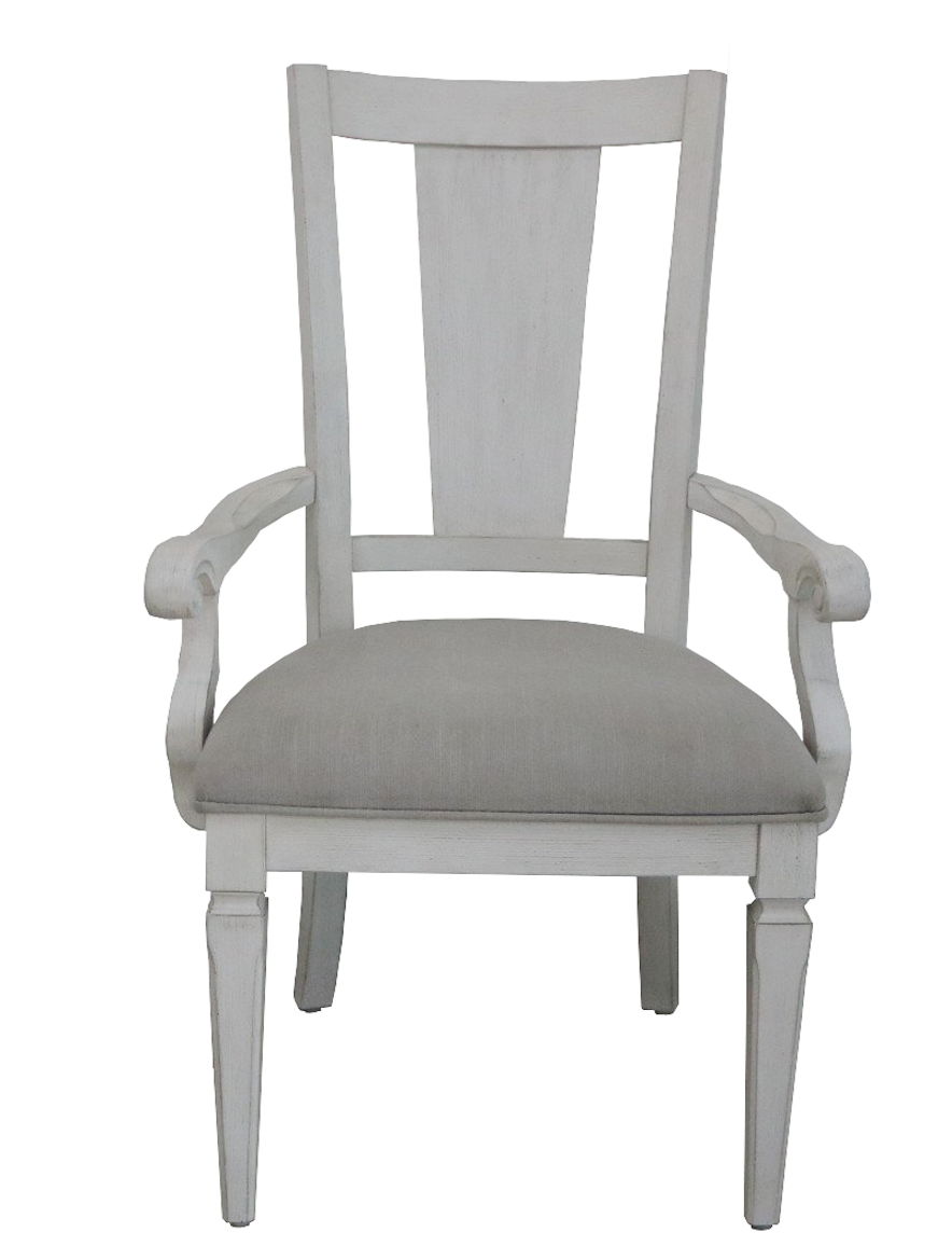 Katia - Arm Chair (Set of 2) - Light Gray / White Acme