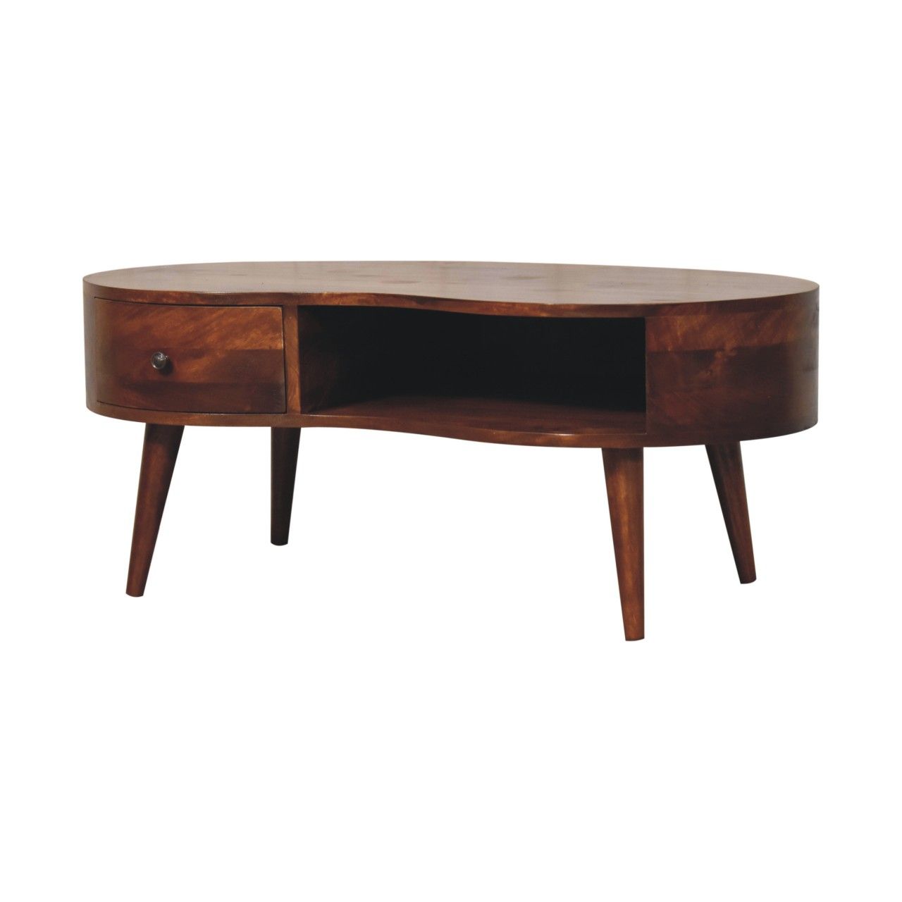 Wave Coffee Table With 1 Drawer Artisan Furniture