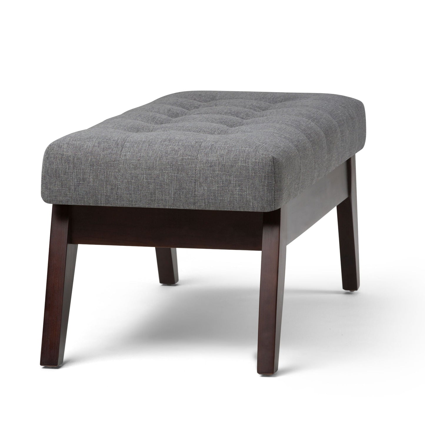 Draper - Upholstered Mid Century Tufted Ottoman Bench Simpli-Home