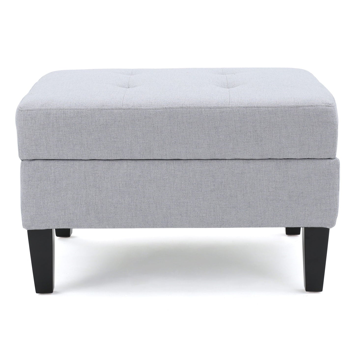Ottoman With Birch Wood Legs And Cushioned Top For Comfort Noble House
