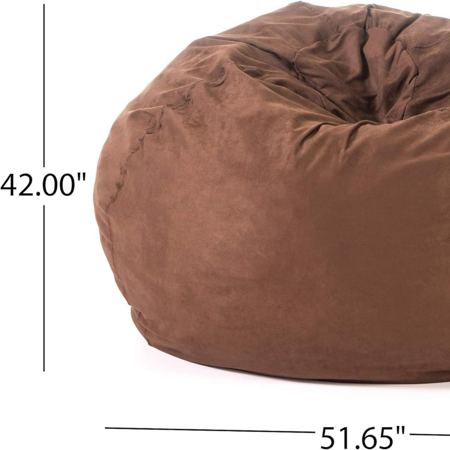 Comfortable High Density Shredded Foam Bean Bag Chair With Removable Cover Home Essentials