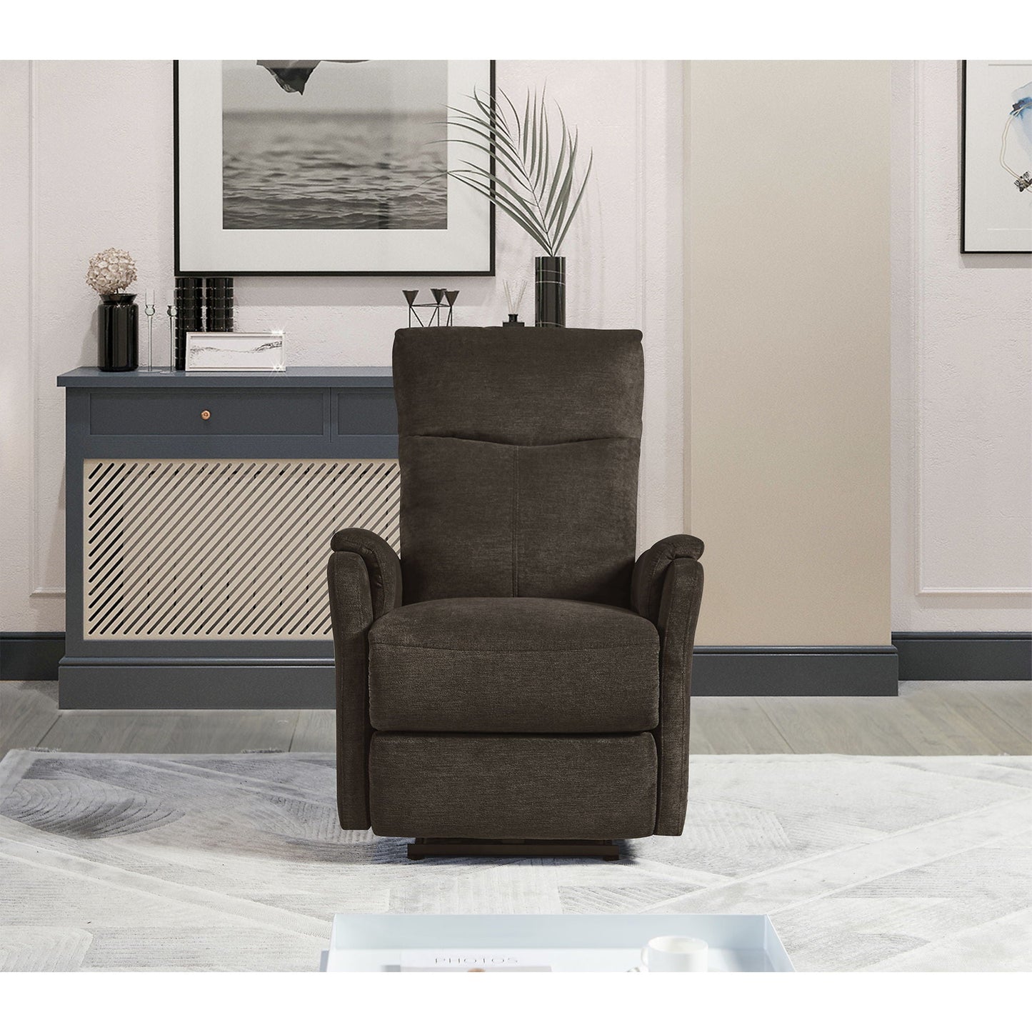 Recliner Chair With Power Function Easy Control Big Stocks, Recliner Single Chair For Living Room, Bed Room Refined Comfort