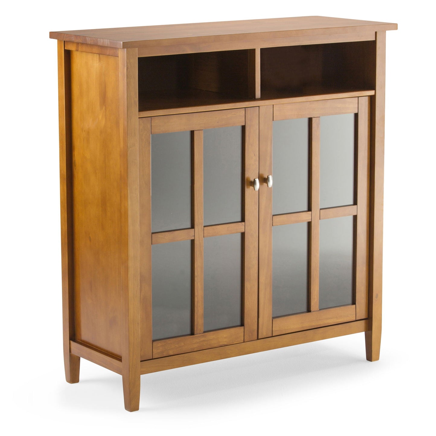 Warm Shaker - Handcrafted Medium Storage Media Cabinet Simpli-Home
