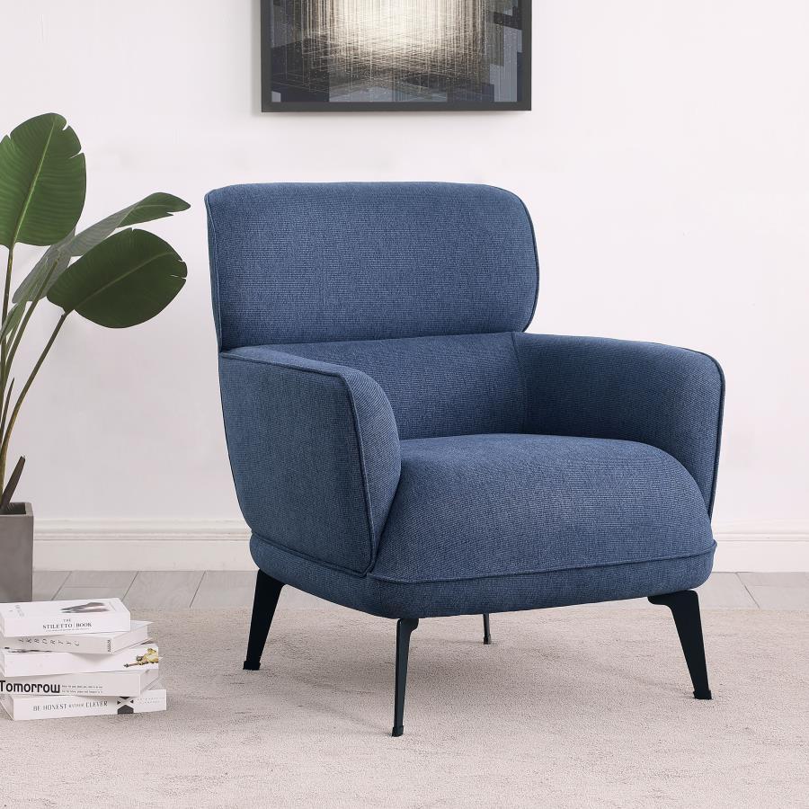 Andrea - Upholstered Crecent Arm Accent Chair Coaster Fine Furniture