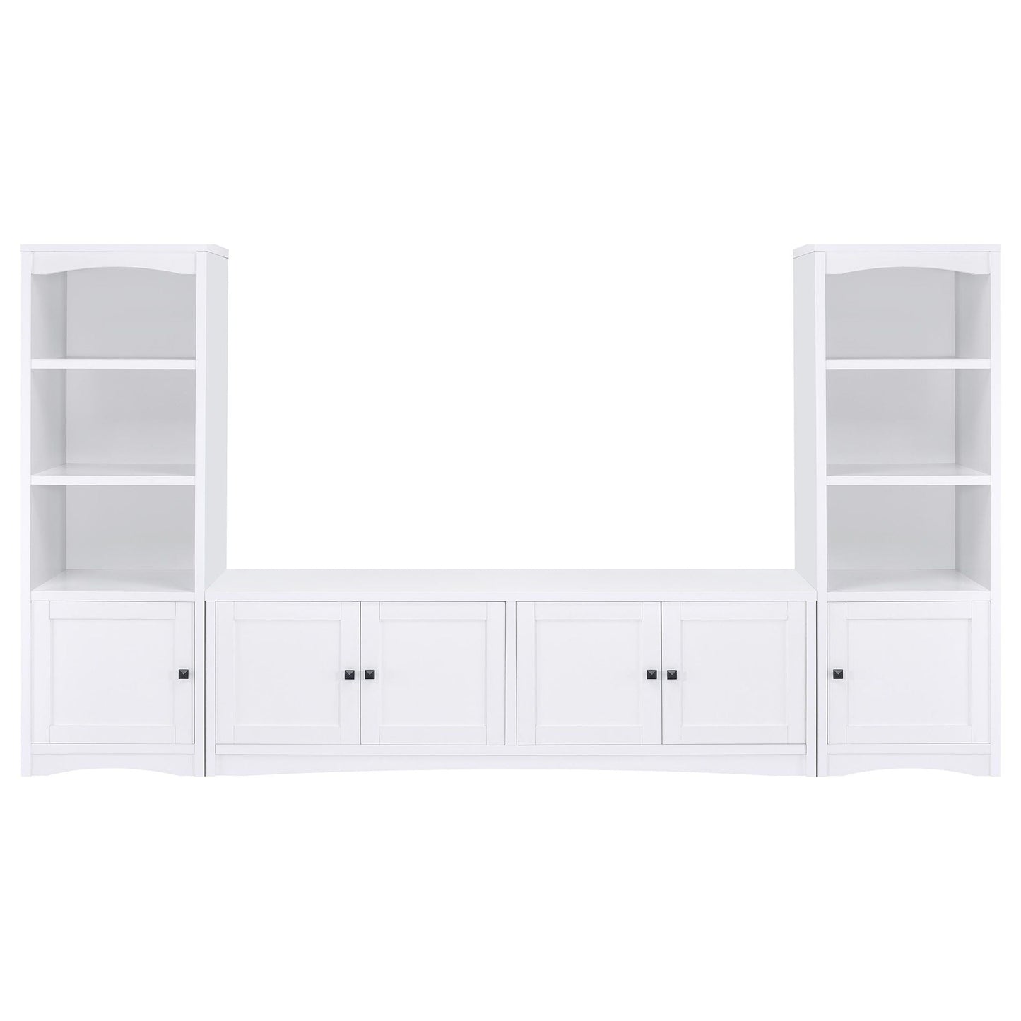 Laughlin - 3-piece Entertainment Center TV Stand - White Coaster Fine Furniture
