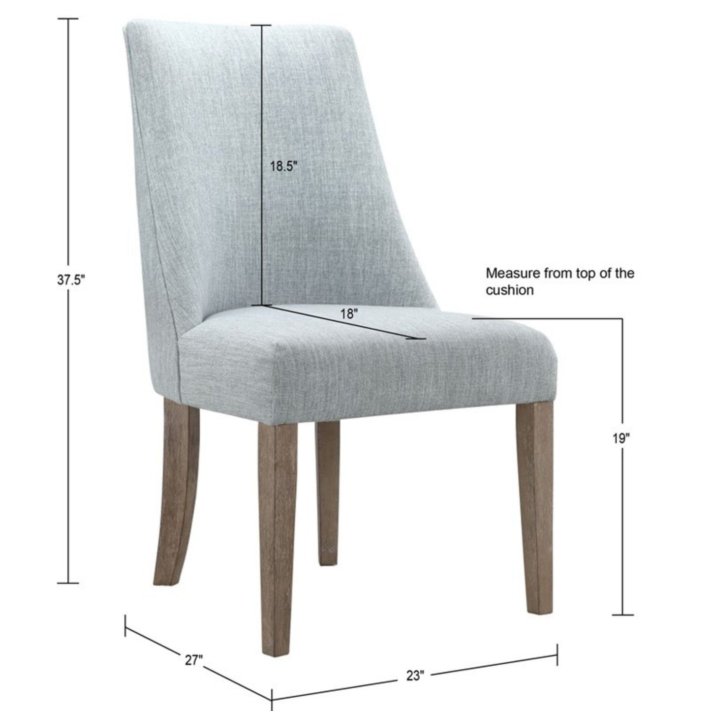 Comfortable Dining Chair Upholstered (Set of 2) JLA
