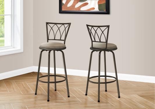 Swivel Bar Stool With Bar Height (Set of 2) - Espresso 8th Street