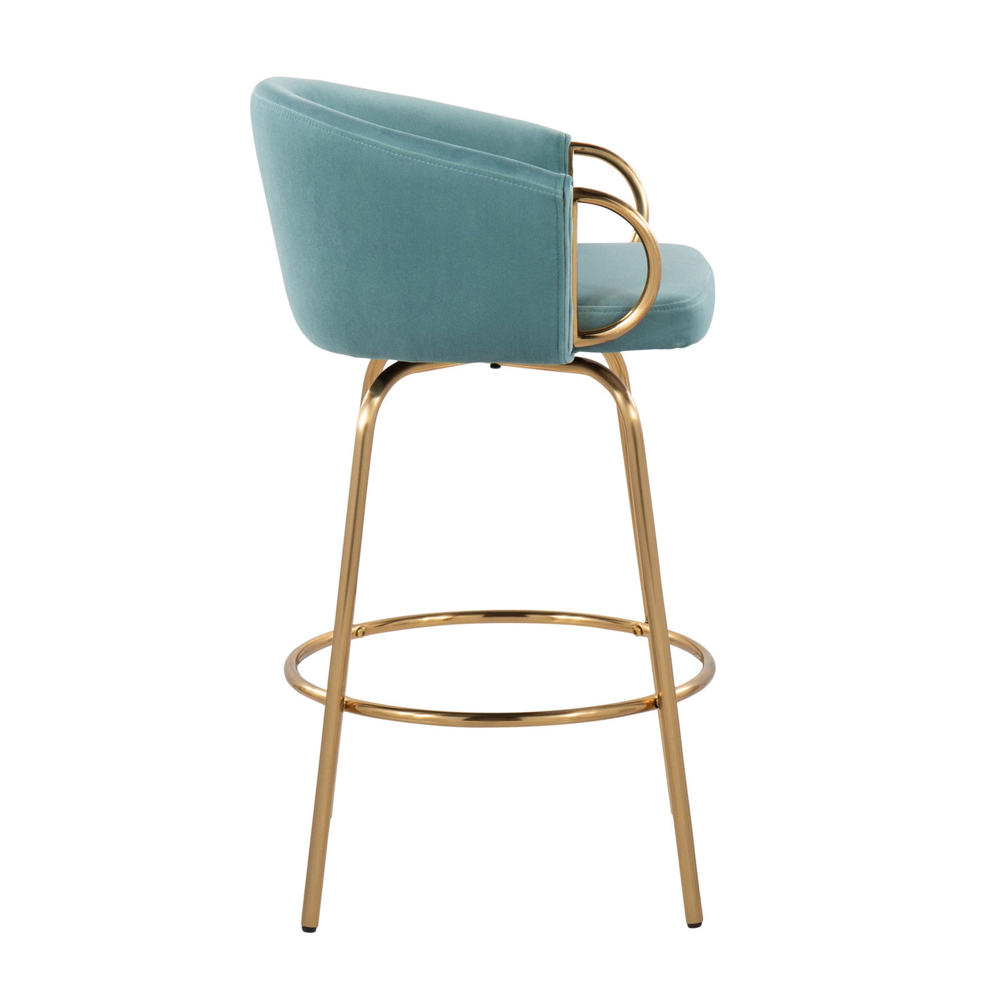 Claire - Contemporary & Glam Counter Stool (Set of 2) Lumi Source