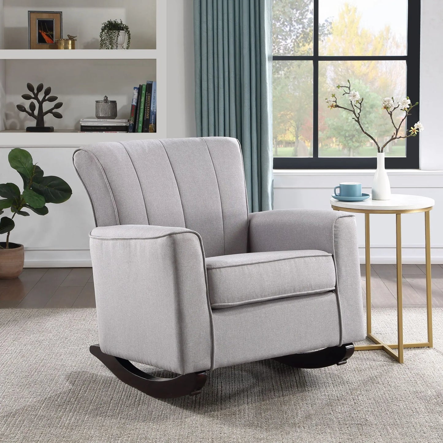 Denzell - Rocking Chair - Light Gray Acme