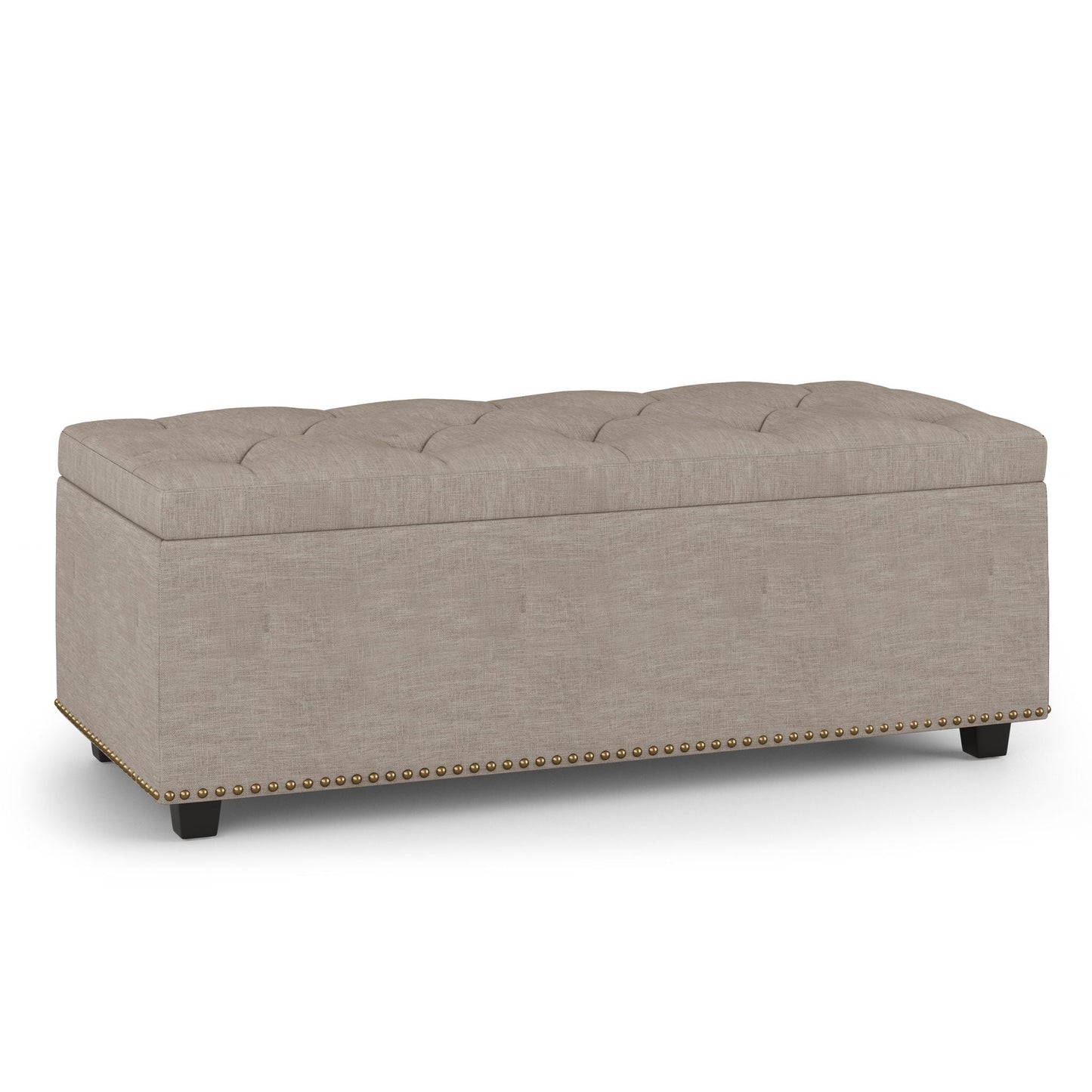 Hamilton - Upholstered Lift Top Rectangular Storage Ottoman Simpli-Home