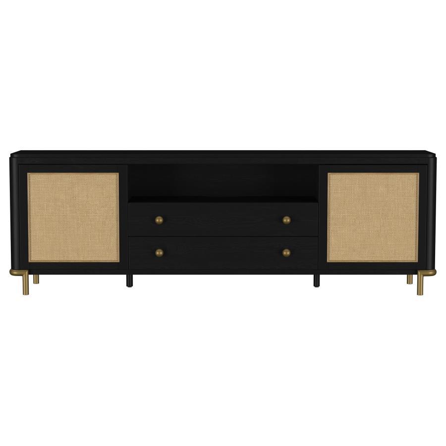 Arini - Rattan Cane 2-Door TV Stand Media Console Coaster Fine Furniture