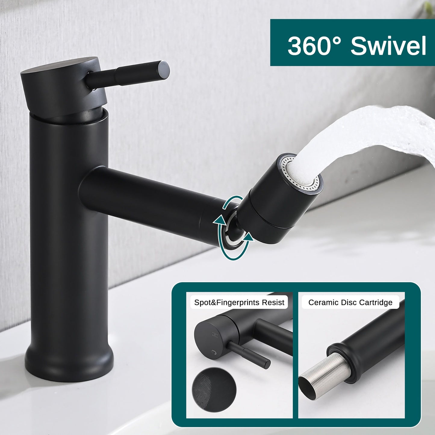 2 Mode Bathroom Faucet With 360 Degree Rotating Aerator For Sink Daily Nest