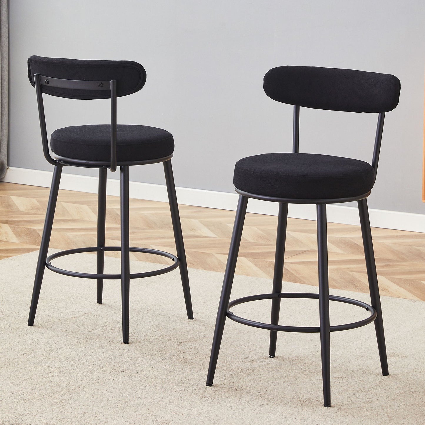 Fashionable Ergonomic High Legged Bar Chairs (Set of 2) Home Essentials