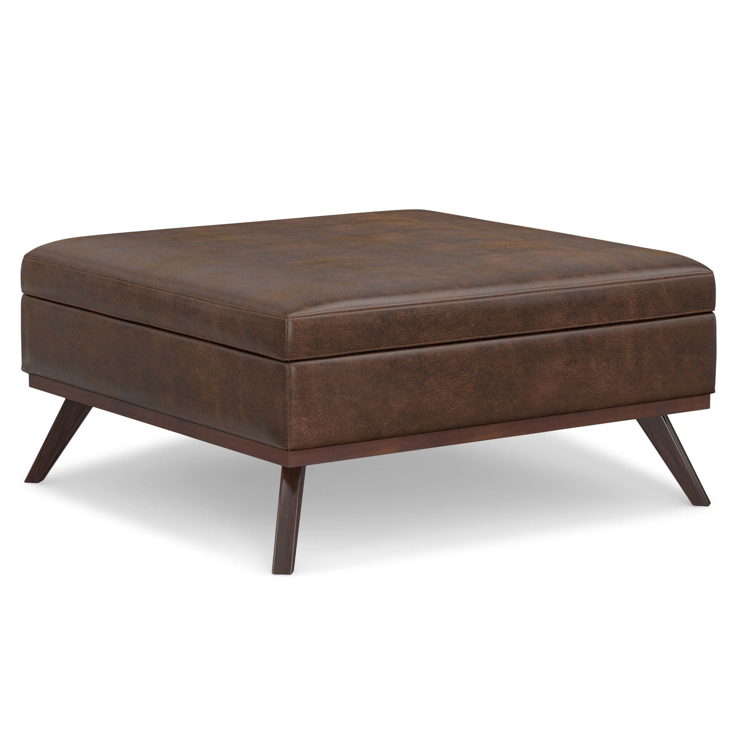 Owen - Multifunctional Square Coffee Table Storage Ottoman Simpli-Home