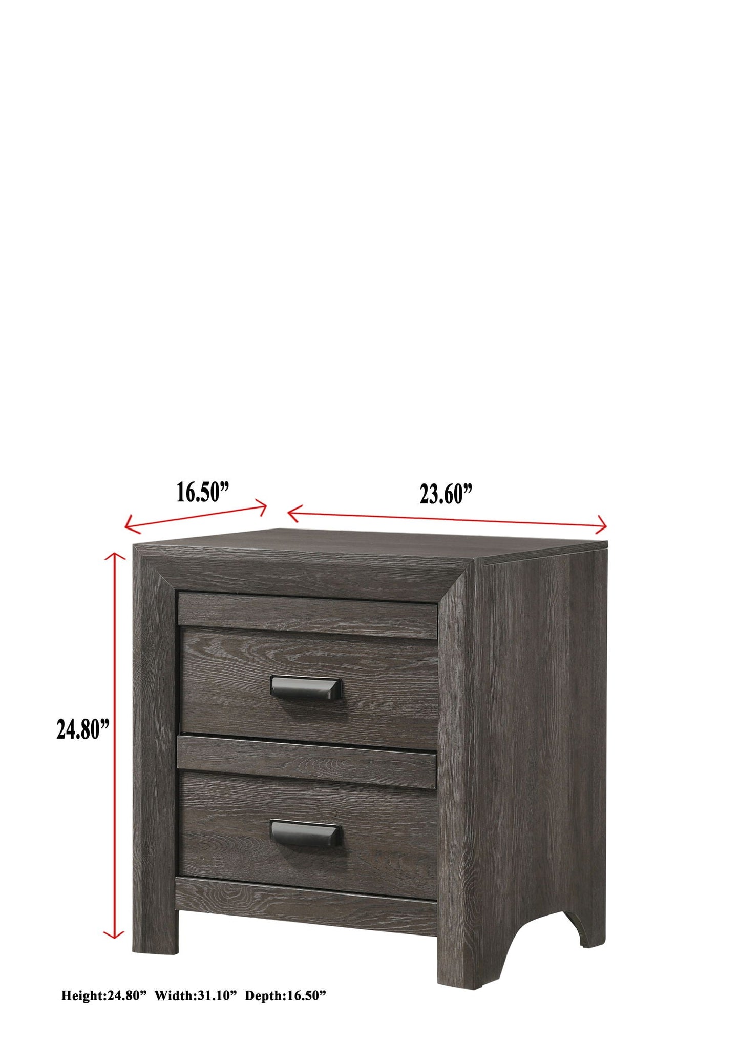 Adelaide - Nightstand Crown Mark