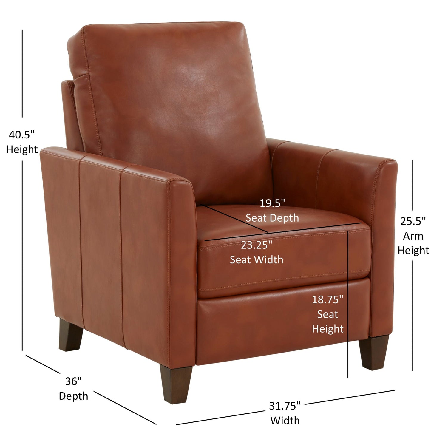 Pablo - Modern Recliner With Manual Recline Home Essentials