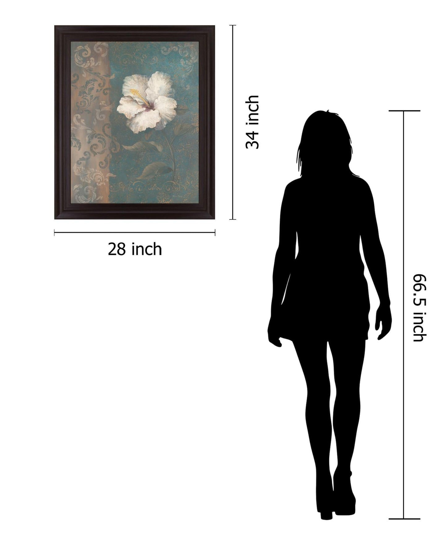 Gilded Petals - 28" x 34" Framed Wall Art Classy Art