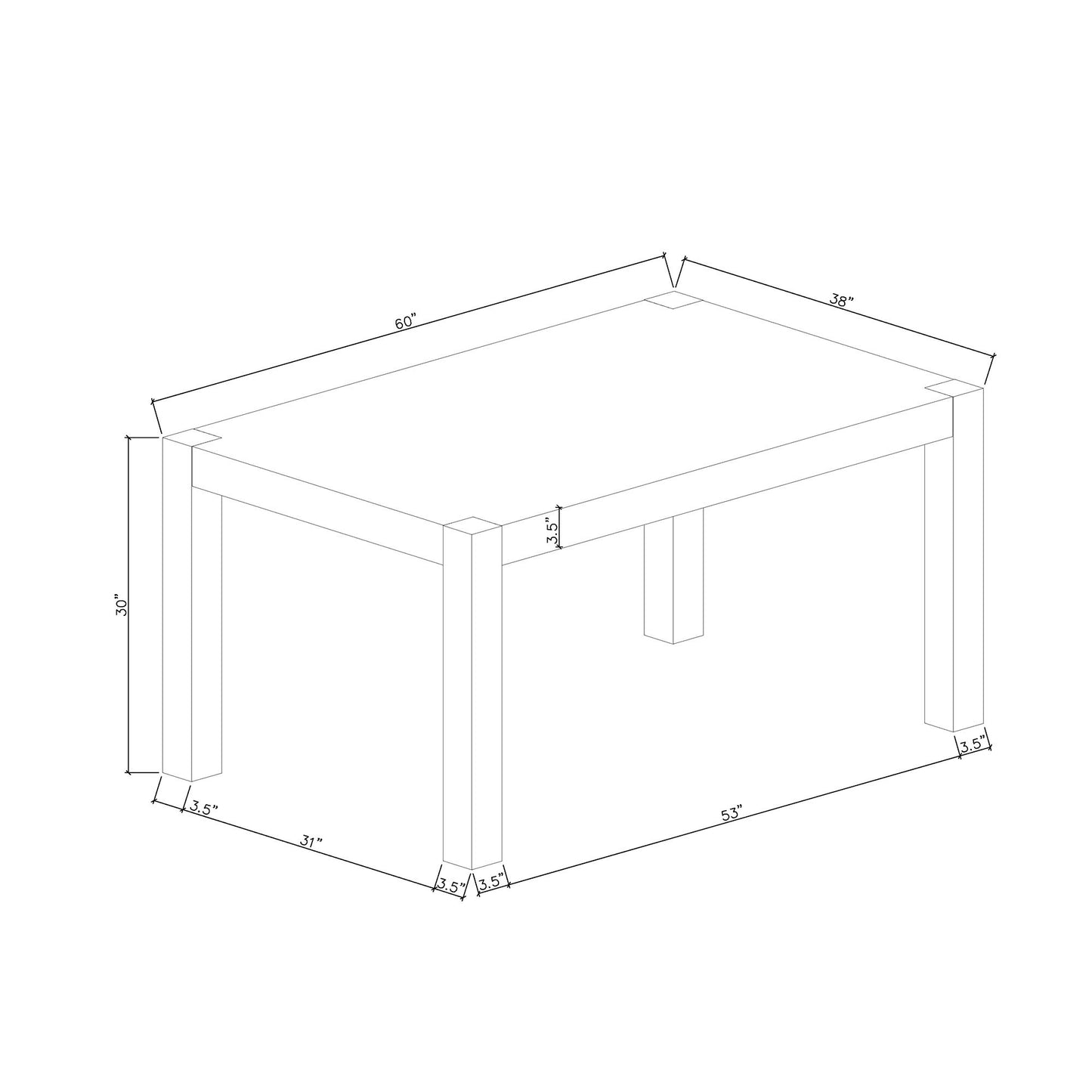 Miriam - Dining Table - Gray Global Furniture USA
