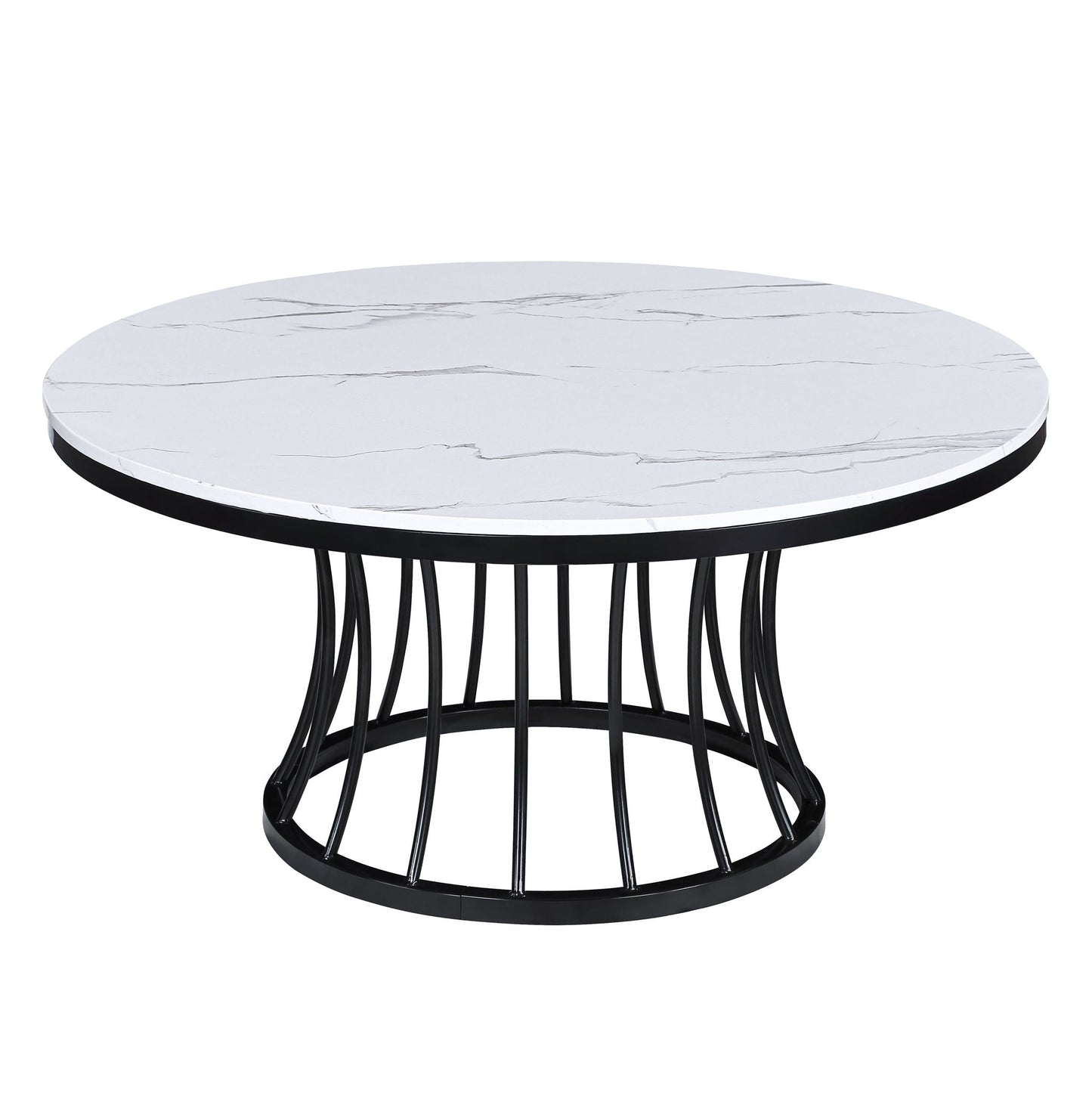Hadley - 3-Piece Cocktail Table Set - White / Black Crown Mark