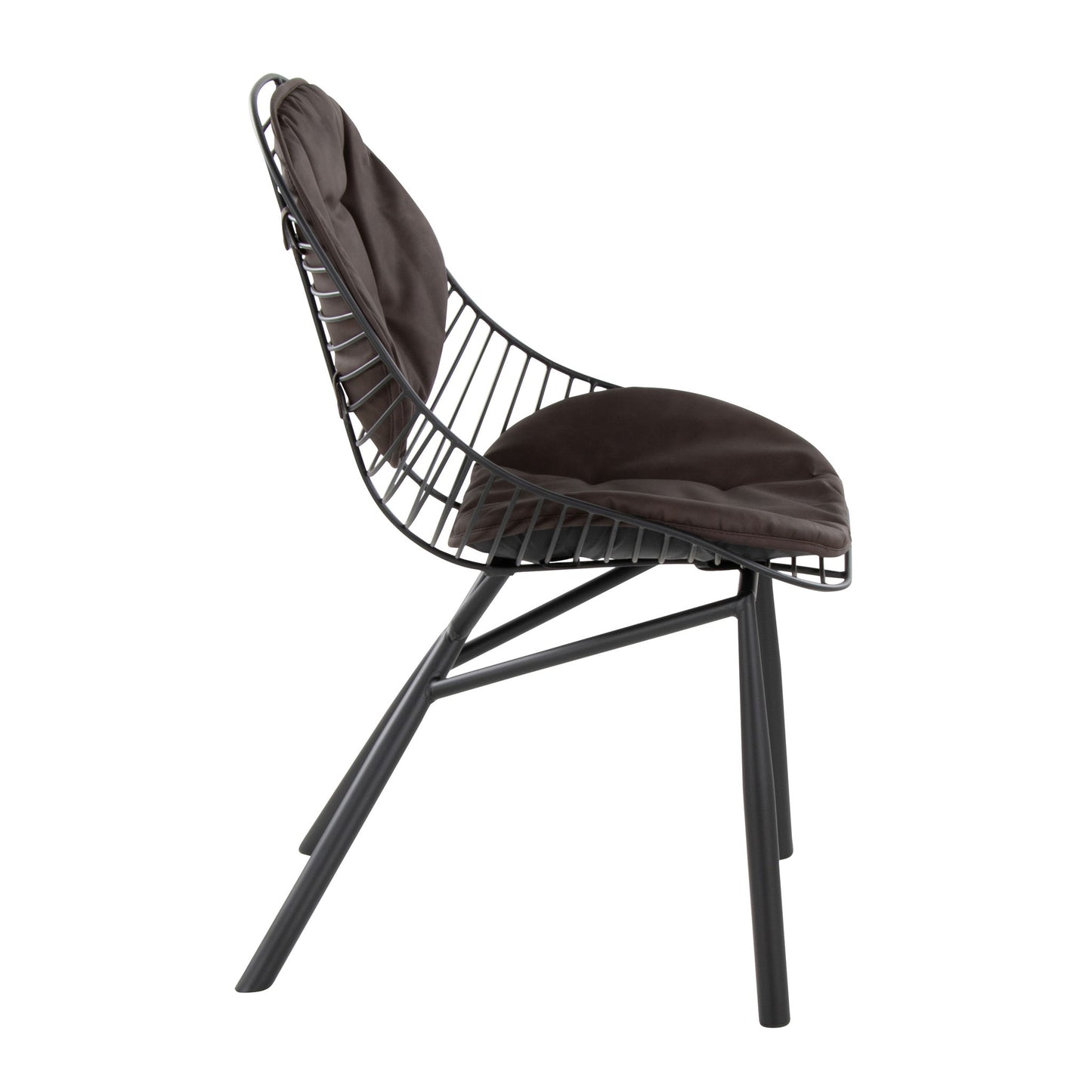 Wired - Contemporary Chair (Set of 2) - Black / Espresso Lumi Source