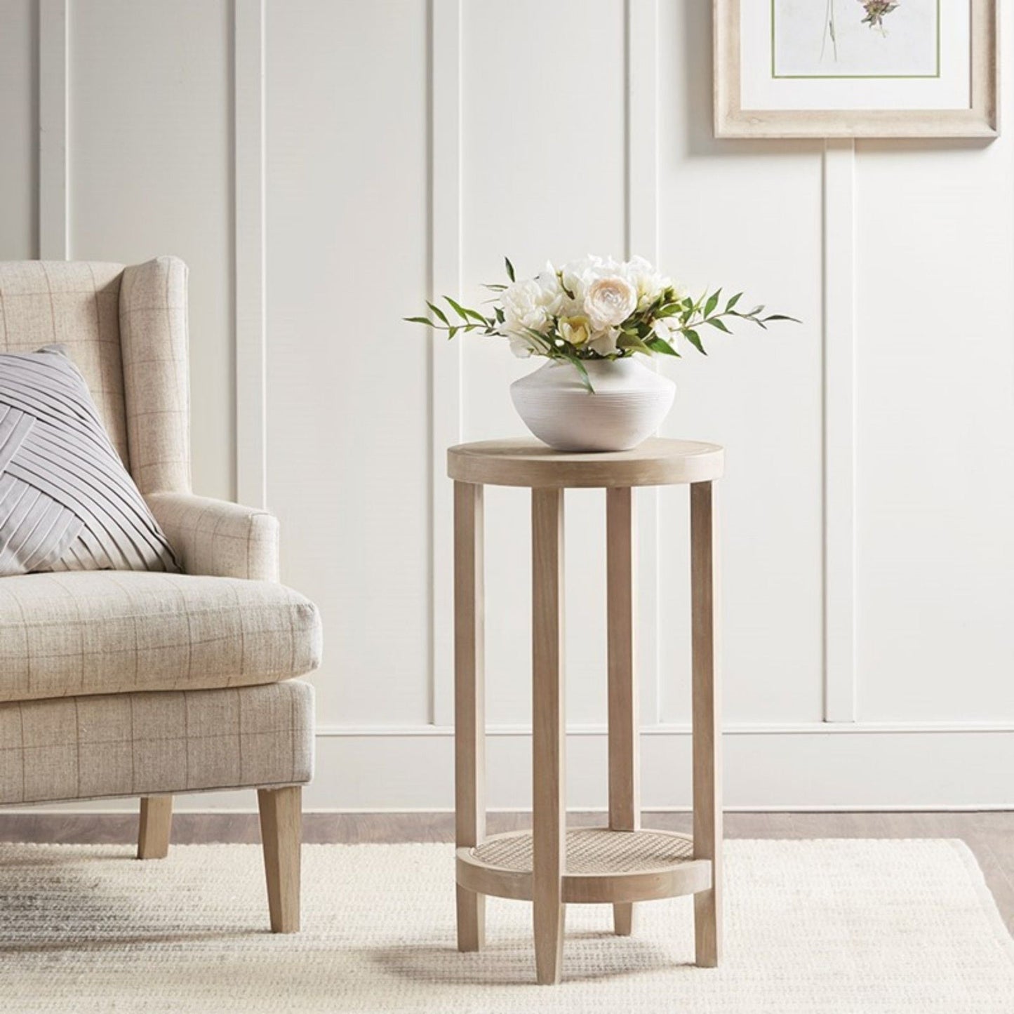 Bedford - Round Accent Table - Reclaimed Wheat JLA