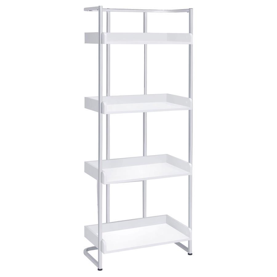 Ember - 4-Shelf Bookcase CoasterEssence