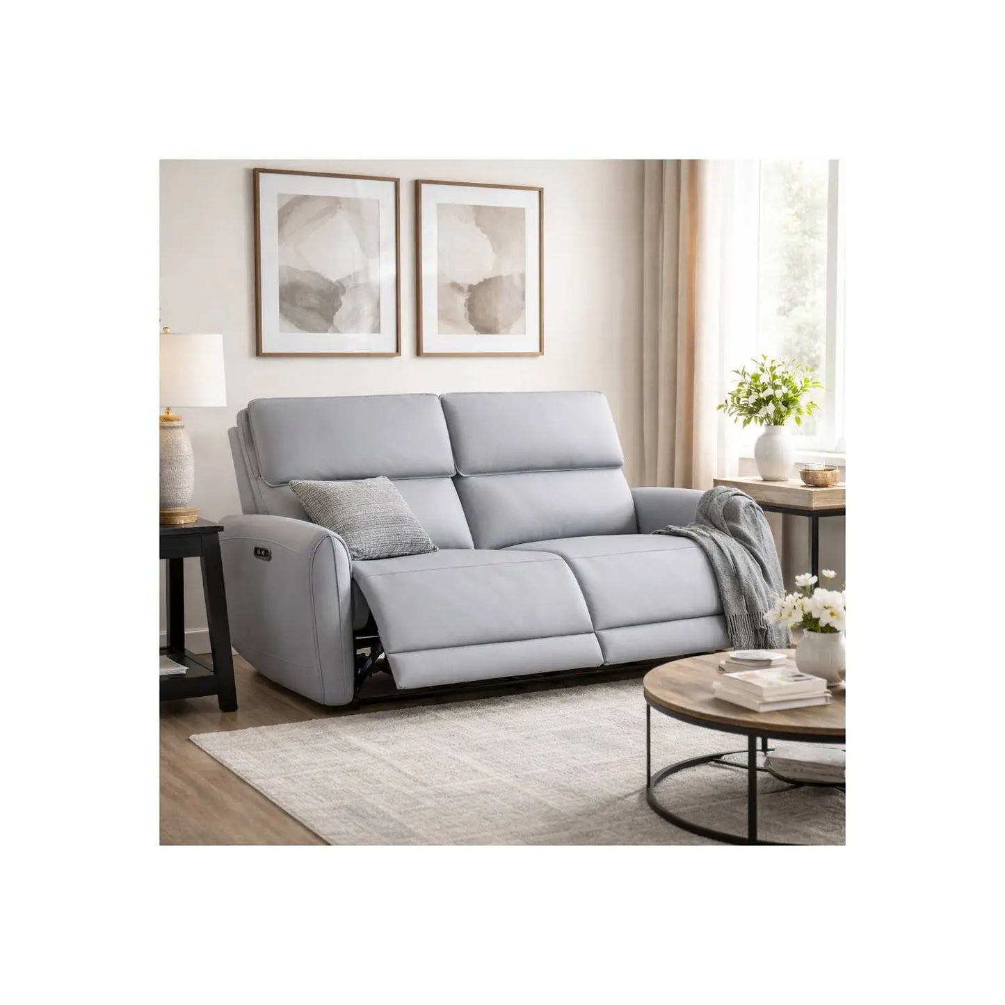 Jeromie - Power Motion Sofa With USB Port - Gray Acme
