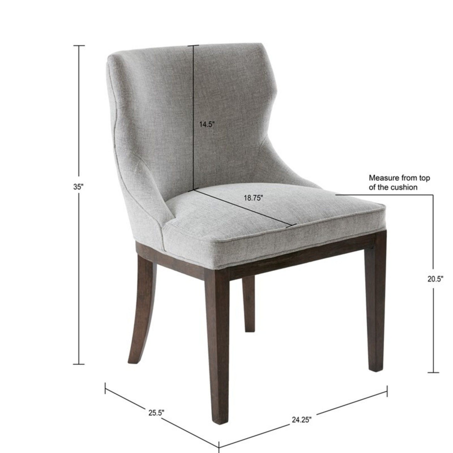 Hutton - Dining Side Chair (Set of 2) - Gray JLA