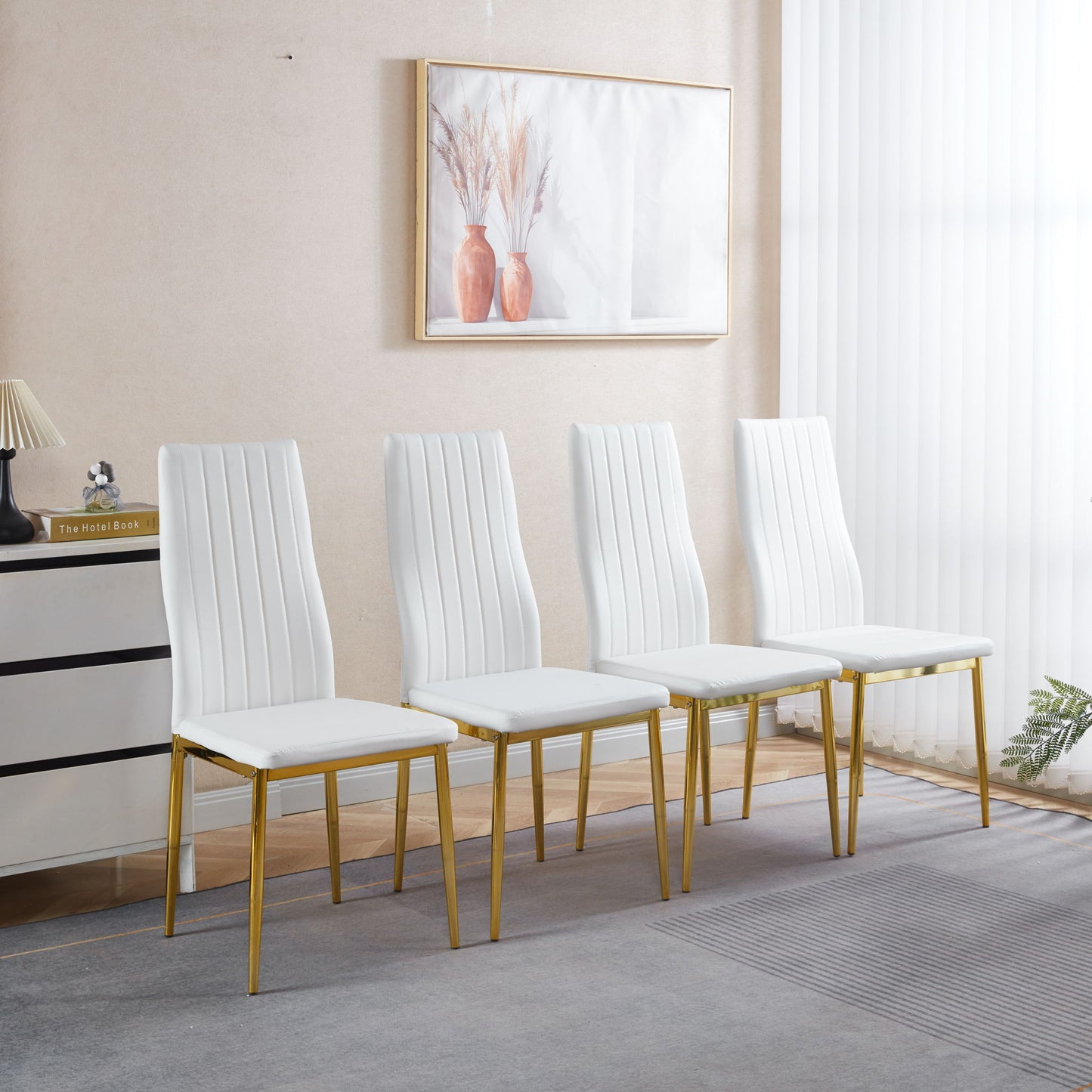 Golden Leg Dining Chair (Set of 4) Home Essentials