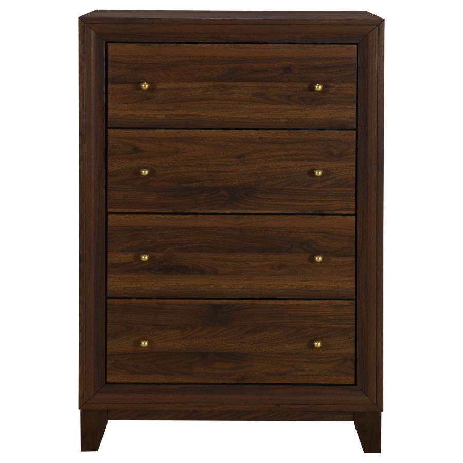 Welsley - 4-Drawer Chest Of Drawers - Walnut Coaster Fine Furniture