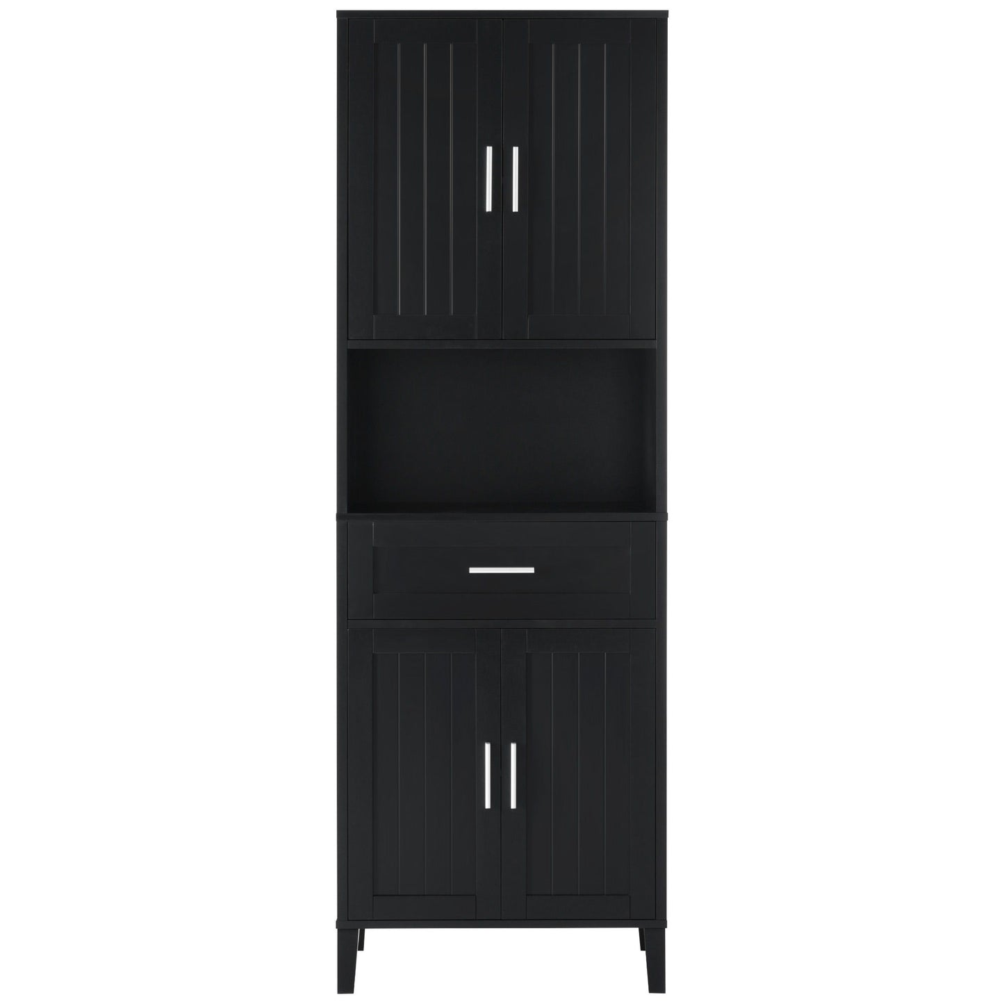 Freestanding Tall Bathroom Cabinet With Soft Close Doors And Adjustable Shelves Hearth and Haven